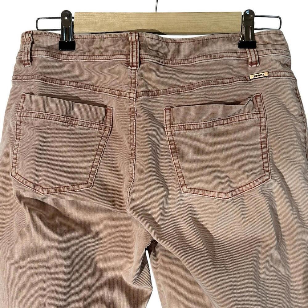 prAna Jeans Women's 6 Pink Corduroy Skinny Ankle Mid Rise Cotton Button Fly - Picture 5 of 7